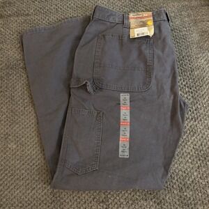 New Carhartt Womens‎ Crawford Pants Gray Straight Leg Original Fit Reg Fit 14